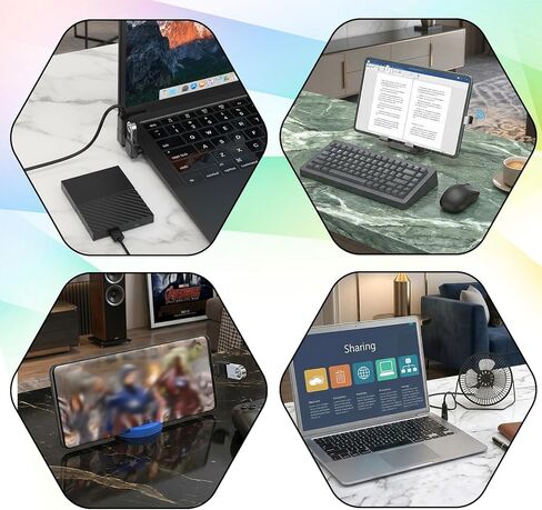 قطعتان من محول USB C إلى USB 90 درجة، زاوية قائمة من النوع C (ذكر) إلى USB-A (أنثى) محول موسع على شكل حرف L يدعم الشحن ونقل البيانات للمركبات وأجهزة الكمبيوتر المكتبية والهواتف الذكية والهاتف والكمبيوتر اللوحي والكمبيوتر المحمول in Kuwait