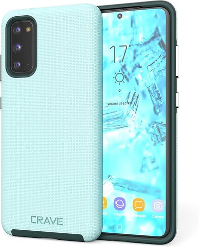 Crave for Galaxy S21 Case, Shockproof Protection Dual Layer Case for Samsung Galaxy S21 5G (6.2 inch) - Forest Green in Saudi Arabia