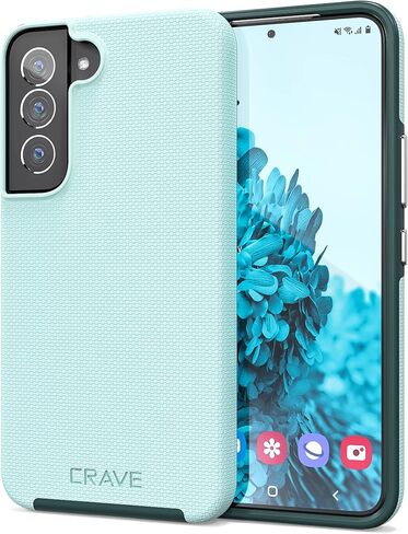Crave for Galaxy S21 Case, Shockproof Protection Dual Layer Case for Samsung Galaxy S21 5G (6.2 inch) - Forest Green in Saudi Arabia