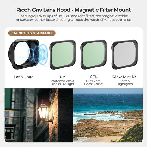 Freewell Lens Hood & Thumb Grip Kit for Ricoh GRIV in Saudi Arabia