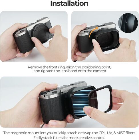 Freewell Lens Hood & Thumb Grip Kit for Ricoh GRIV in Saudi Arabia