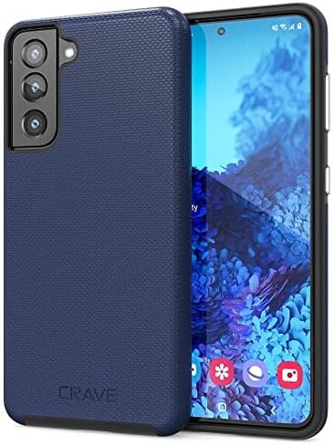 Crave for Galaxy S21 Case, Shockproof Protection Dual Layer Case for Samsung Galaxy S21 5G (6.2 inch) - Forest Green in Saudi Arabia