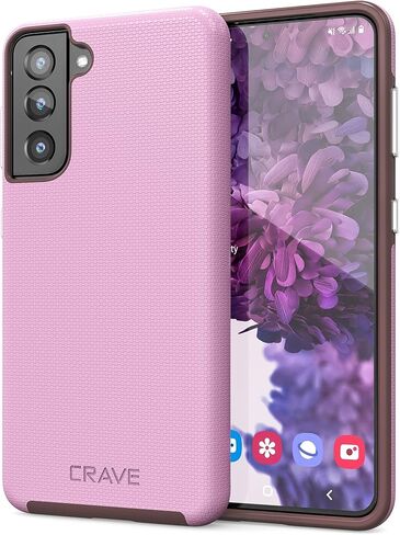 Crave for Galaxy S21 Case, Shockproof Protection Dual Layer Case for Samsung Galaxy S21 5G (6.2 inch) - Forest Green in Saudi Arabia