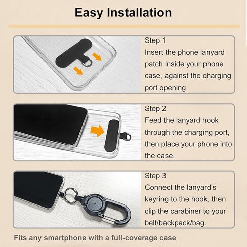 2pc Anti-Drop Phone Tether, Retractable Steel Line Anti-Theft Cellphone Lanyard for Outdoor Hiking, Traveling, Work in Kuwait