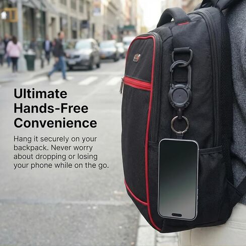 2pc Anti-Drop Phone Tether, Retractable Steel Line Anti-Theft Cellphone Lanyard for Outdoor Hiking, Traveling, Work in Kuwait