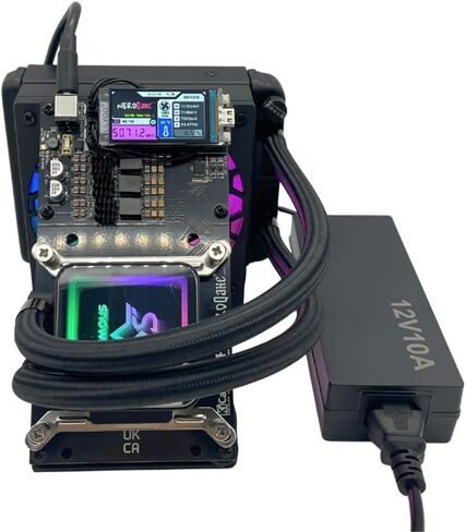 NerdQaxe++ Hydro 4.8TH/s±5% 78W BTC Miner 15J/Th 4*BM1370 ASIC Chips، آلة التشفير عامل منجم مفتوح المصدر مع PSU in Saudi Arabia
