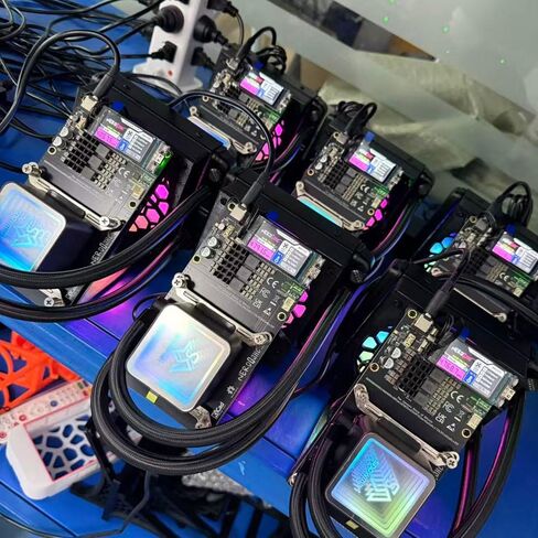 NerdQaxe++ Hydro 4.8TH/s±5% 78W BTC Miner 15J/Th 4*BM1370 ASIC Chips، آلة التشفير عامل منجم مفتوح المصدر مع PSU in Saudi Arabia