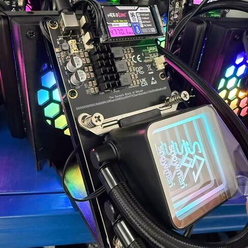 NerdQaxe++ Hydro 4.8TH/s±5% 78W BTC Miner 15J/Th 4*BM1370 ASIC Chips، آلة التشفير عامل منجم مفتوح المصدر مع PSU in Saudi Arabia