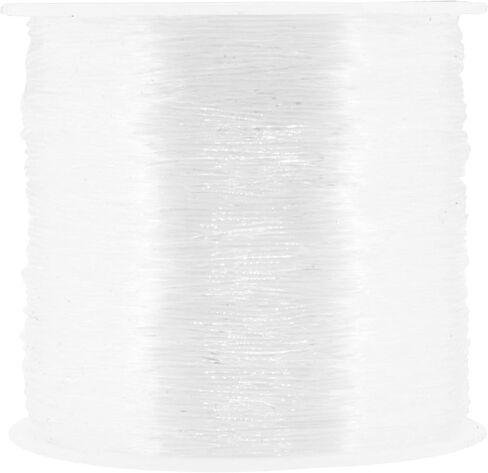 Mandala Crafts Crystal String Transparent 1mm Elastic Cord for Jewelry Making - 65 YDs Stretchy Elastic String Beading Cord - Elastic Bracelet String for Bracelet Making in Saudi Arabia
