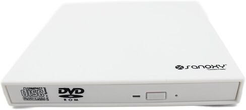 SANOXY Portable USB 2.0 Slim External DVD ROM CD-RW Combo Drive Writer with Read and Write Function (Black) in Saudi Arabia
