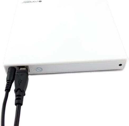 SANOXY® Slim USB 2.0 محرك أقراص مضغوطة USB 2.0 خارجي رفيع لجميع أجهزة الكمبيوتر المحمول (أبيض) in Saudi Arabia