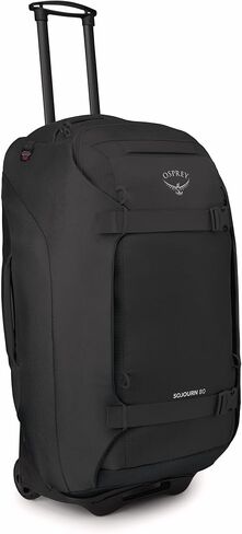 Osprey Sojourn 28"/80L Wheeled Travel Backpack with Harness, Black in Saudi Arabia