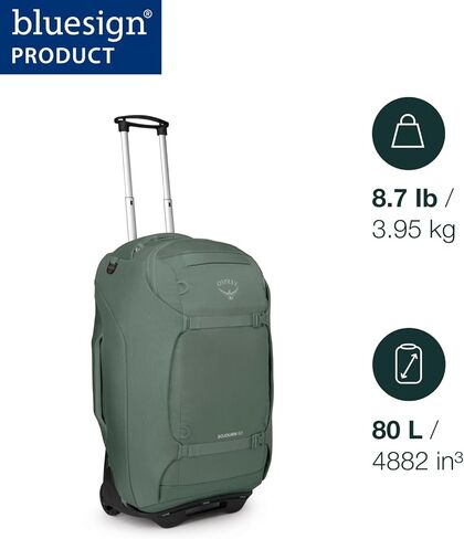 Osprey Sojourn 28"/80L Wheeled Travel Backpack with Harness, Black in Saudi Arabia