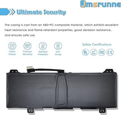 GH02XL L75253-271 47.3Wh Laptop Battery for HP Chromebook 11A G8 11 G8 14 G6 Chromebook X360 11 G3 14AT-NA000 NA0010CA NA0010DS Series HSTNN-DB9M GHO2XL L75783-005 L75253-2C1 7.7V in Saudi Arabia