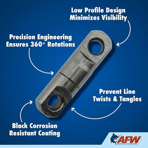 Heavy-Duty Strength – Built for Extreme Conditions, These Brass swivels Offer Superior Durability and high Break Strengths up to 1,100 lbs, Ideal for Big Game Fishing and Tough Applications in Kuwait