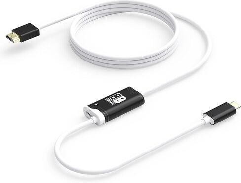 Switch 2 Dock, 4K@60HZ 6ft, USB C to HDMI Replacement Cable for Nintendo 2 Dock, Portable Travel TV Base Adapter ＆ Travel NS 2 Docking Station Cord Compatible with Nintendo OLED in Kuwait