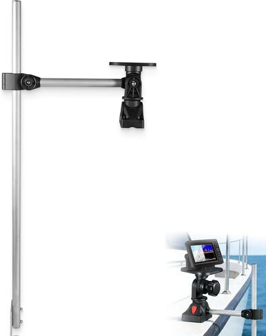 Replace Part for 3006.8649 Portable Rod Fish Finder Mount Holder, Adjustable Bracket with Transducer Mount, Compatible with Garmin, Lowrance, Humminbird,and More,Quick-Release Design for Boat in Saudi Arabia