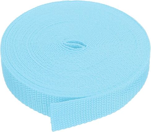 10 Yard Webbing, 1 Inch Polypropylene Webbing Strap Heavy Webbing Roll Chair Straps for Indoor Outdoor Climbing DIY Crafting, Sky Blue in Saudi Arabia