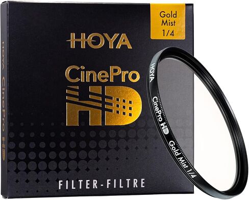 HOYA CinePro HD 82mm 1/8 Gold Mist Camera Filter, 3D Matrix Cinematic Diffusion Optical Glass for Photography and Video, Soft Glowing Highlights, Reduced Wrinkles, Nostalgic Warmth Look in Saudi Arabia