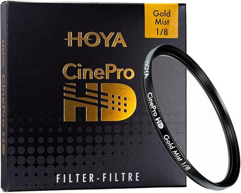 HOYA CinePro HD 82mm 1/8 Gold Mist Camera Filter, 3D Matrix Cinematic Diffusion Optical Glass for Photography and Video, Soft Glowing Highlights, Reduced Wrinkles, Nostalgic Warmth Look in Saudi Arabia