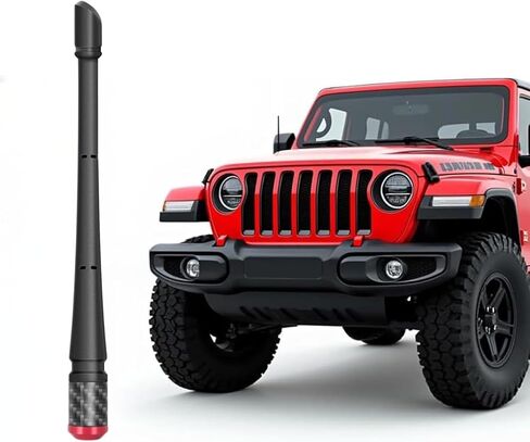 7IN Short Antenna for Jeep Wrangler All Models 2007-2026 & Jeep Gladiator 2020-2026,Truck Antenna for Jeep Wrangler Accessories Flexible Rubber Replacement Antenna(Black, 7 inch) in Saudi Arabia