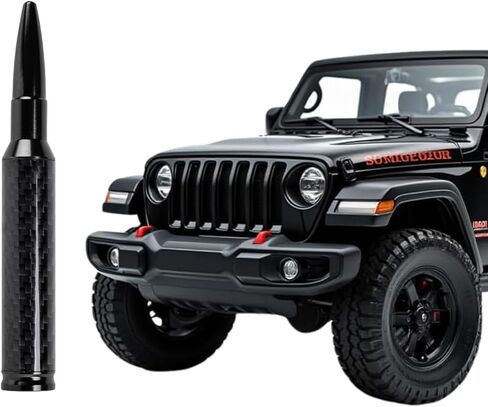 7IN Short Antenna for Jeep Wrangler All Models 2007-2026 & Jeep Gladiator 2020-2026,Truck Antenna for Jeep Wrangler Accessories Flexible Rubber Replacement Antenna(Black, 7 inch) in Saudi Arabia