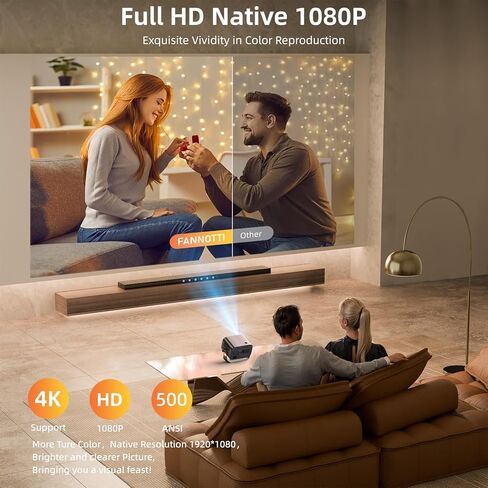 Smart Projector with WIFI and Bluetooth, 800ANSI Native 1080P Portable Projector Built-in Apps, Auto Keystone & Electric Focus Movie Projector for Home Theater Compatible with IOS/Android/HD(Gray) in Saudi Arabia