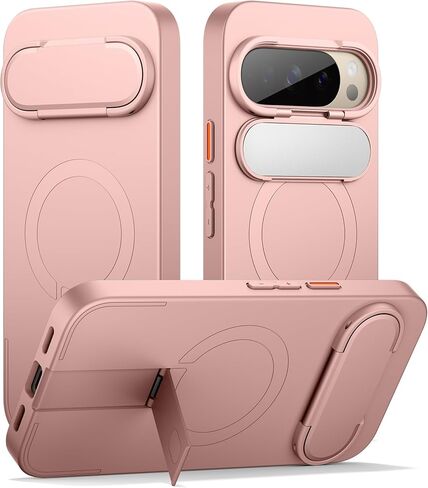 حافظة هاتف Google Pixel 10 Pro XL من SURITCH، متوافقة مع MagSafe، غطاء واقٍ مع غطاء كاميرا ومسند معدني قابل للتعديل لهاتف Pixel 10 Pro XL 2025 - أسود in Kuwait