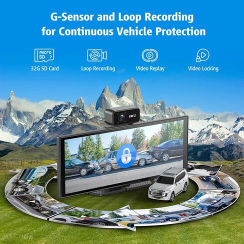 Portable Wireless CarPlay Screen, 10.26" Fully Laminated IPS Touch Screen Car Stereo with Wireless CarPlay & Android Auto, 4K Front 2.5K Rear Dash Cam,1080P Backup Camera,Super Link,Plug & Play in Saudi Arabia