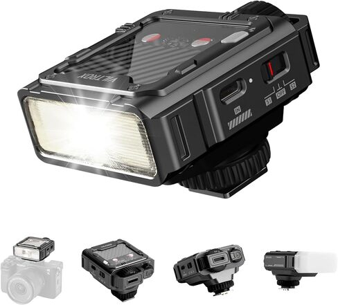 VILTROX Spark Z3 TTL Camera Flash for Sony, GN16 6500K On-Camera Flash Speedlite with 7 Power Levels, 650 Full-Power Flashes, 1s Recycle, 26Ws Output, 3.7V/1800mAh Li-ion Battery, Softbox (Gray) in Saudi Arabia
