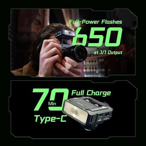 VILTROX Spark Z3 TTL Camera Flash for Sony, GN16 6500K On-Camera Flash Speedlite with 7 Power Levels, 650 Full-Power Flashes, 1s Recycle, 26Ws Output, 3.7V/1800mAh Li-ion Battery, Softbox (Gray) in Saudi Arabia