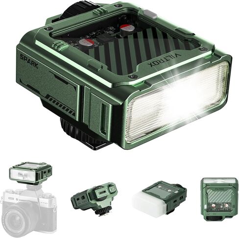 VILTROX Spark Z3 TTL Camera Flash for Sony, GN16 6500K On-Camera Flash Speedlite with 7 Power Levels, 650 Full-Power Flashes, 1s Recycle, 26Ws Output, 3.7V/1800mAh Li-ion Battery, Softbox (Gray) in Saudi Arabia