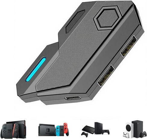 Keyboard and Mouse Adapter for Nintendo Switch/PS4/PS3/Xbox One/Xbox 360 Console Converter - Custom Key Mapping, Plug and Play in Saudi Arabia