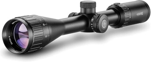 HAWKE Vantage IR 4-12x40 AO IR Riflescope، 1 بوصة، Rimfire .22WMR مع حلقات نطاق ويفر متوسطة الحجم 1 بوصة (14242+22113) in Saudi Arabia