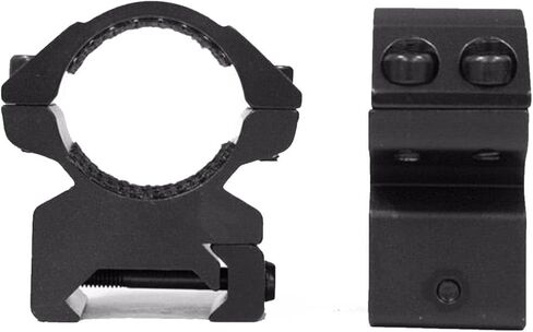 HAWKE Vantage IR 4-12x40 AO IR Riflescope، 1 بوصة، Rimfire .22WMR مع حلقات نطاق ويفر متوسطة الحجم 1 بوصة (14242+22113) in Saudi Arabia