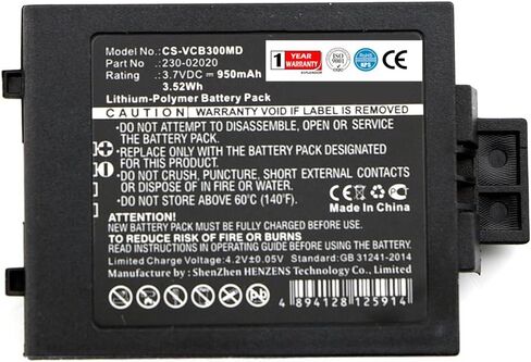 Li-Polymer Replacement Battery for Vocera Communications Badge B3000, B3000E, B3000N PN 230-01924, 230-02020 950mAh in Saudi Arabia
