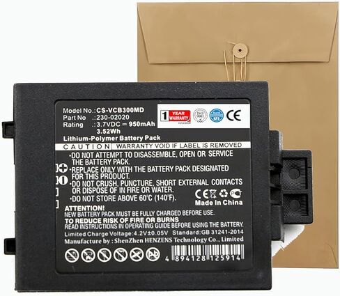 Li-Polymer Replacement Battery for Vocera Communications Badge B3000, B3000E, B3000N PN 230-01924, 230-02020 950mAh in Saudi Arabia