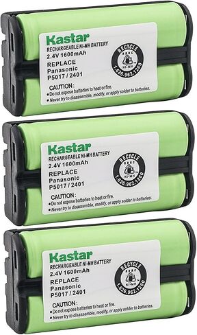 Kastar Cordless Battery (3 Pack), Ni-MH 2.4V 1600mAh, Replacement for AT&T 2455 2440 2430 2402 2401 2400 Cordless Telephone Battery and Panasonic HHR-P546A, Type 23 in Saudi Arabia