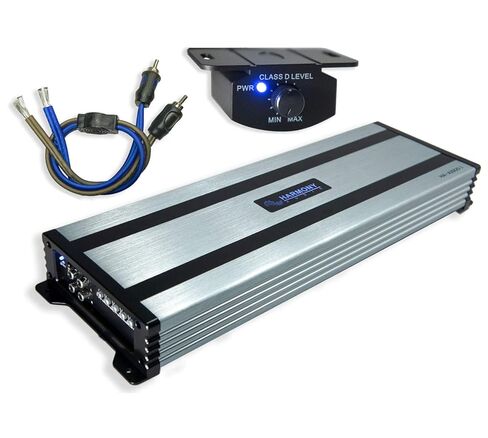 Harmony Audio Kicker (2) L7S12 حزمة صوت السيارة Solo-Baric 12 Subwoofer Square L7 Sub 44L7S122 مع مضخم صوت Harmony HA-A1500.1 ومجموعة مضخم الصوت in Kuwait