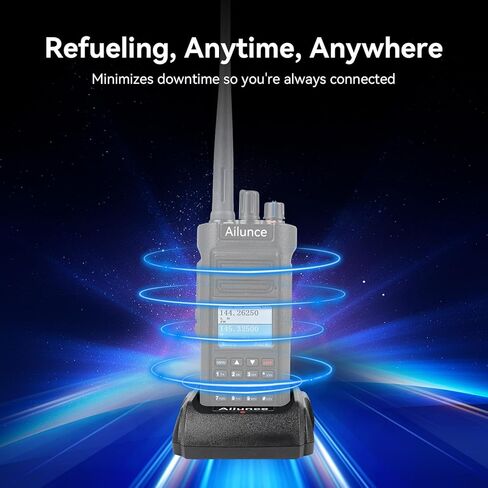 Retevis Ailunce HD1 HD2 Walkie Talkie Charger, Original Charging Base, USB-C Desktop Charger, Compatible with Ailunce HD1 HD2 Walkie Talkie and Battery(1 Pack) in Saudi Arabia