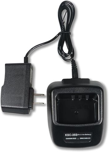 KSC-35S Rapid Charger for Kenwood Radio, Fast Battery Charger with AC Adapter & DC 12V/24V Car Charger, Compatible with TK-2400 TK-3400 NX-1300 NX-1200 KNB-45L KNB-65L Two Way Radior in Saudi Arabia