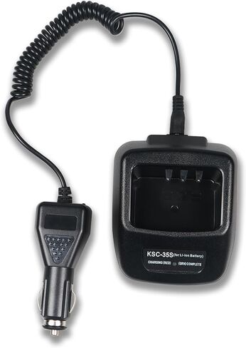 KSC-35S Rapid Charger for Kenwood Radio, Fast Battery Charger with AC Adapter & DC 12V/24V Car Charger, Compatible with TK-2400 TK-3400 NX-1300 NX-1200 KNB-45L KNB-65L Two Way Radior in Saudi Arabia