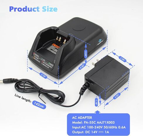 شاحن راديو APX6000 APX7000 APX8000 SRX2200N السريع NNTN7079A-متوافق مع موتورولا NNTN7038 PMNN4485A PMNN4486 PMNN4403A NNTN4487 بطارية ويستبدل WPLN7080A WPLN7080 NNTN7079A in Kuwait