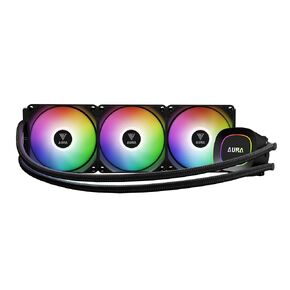 GAMDIAS 360mm AIO CPU Cooler, ARGB Liquid Cooler with 3×120mm PWM Fans Up to 73.7CFM, All-in-One Water Cooling CPU Cooler for Intel LGA20XX/1851/1700/115X/1200 & AMD AM5/ AM4/ AM3, Aura GL360 LITE in Kuwait