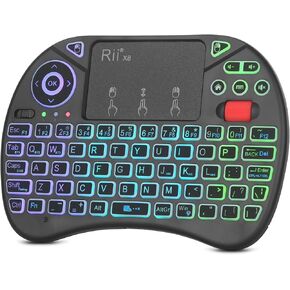 Rii X8 Mini Keyboard,BT+2.4G Dual Mode Portable Keyboard for HTPC/IPTV in Saudi Arabia