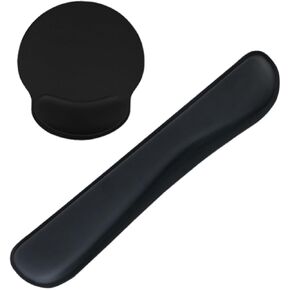 2-Pack Memory Foam Keyboard and Mouse Wrist Rest Pad Set, Ergonomic Gel-Infused, Non-Slip, Pain Relief for Carpal Tunnel in Saudi Arabia