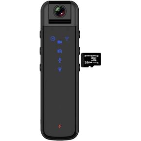 عدسة دوارة قابلة للطي بزاوية 180 درجة رؤية محلية عن بعد كاميرا صغيرة 1080P HD IR تعمل بالأشعة تحت الحمراء للجيب السري مع بطاقة SD صغيرة سعة 32 جيجابايت PE-FLIP in Kuwait