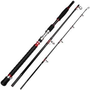 Portable Spinning Fishing Rod|Carbon Travel Surf Boat Rod|3PCS| 30-50LB| 70-250g| Guide Boat Rod | Saltwater Fishing Rod|Boat Jigging Trolling Fishing Rod|6'/ 7' | EVA Handle in Saudi Arabia