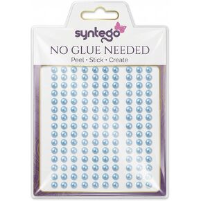 Syntego 200 Champagne Round Pearls 6mm Flat Backed Round Self Adhesive Beads in Kuwait