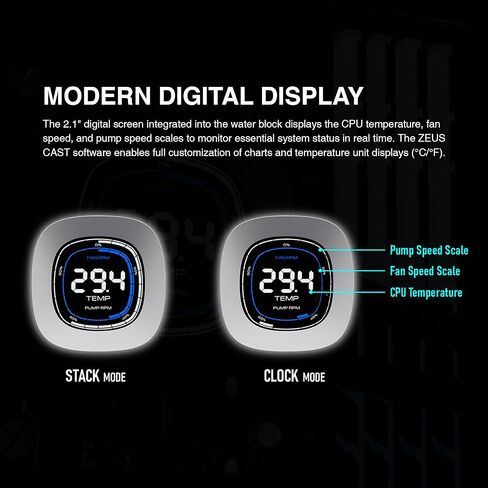 GAMDIAS Aura GL240 Digital AIO PC CPU Liquid Cooler in Saudi Arabia